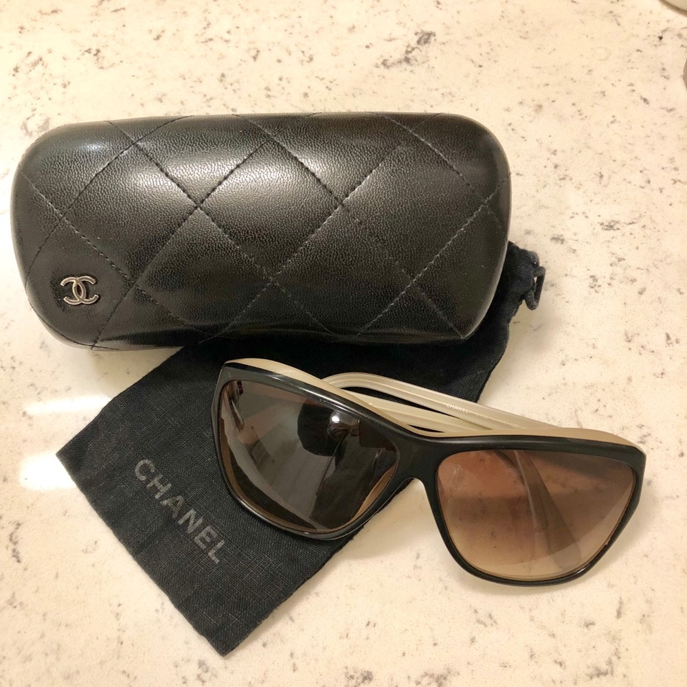 Authentic CHANEL Two-tone Sunglasses